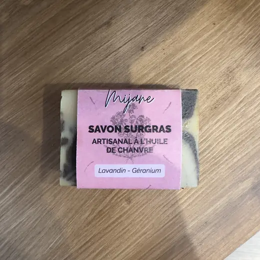 Mijane, savon lavande-géranium